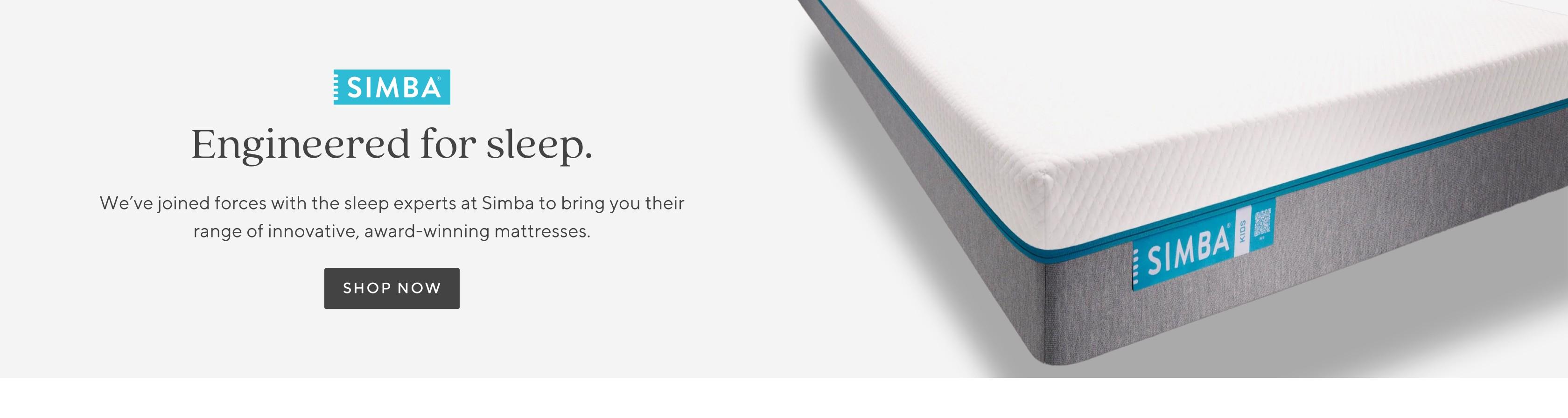 Engineered for sleep | We've joined forces with the sleep experts at Simba to bring you their range of innovative, award-winning mattresses.